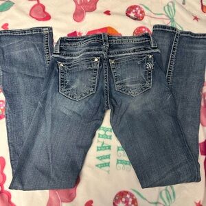 Miss Me Women's Faded Blue Boot Cut Jeans